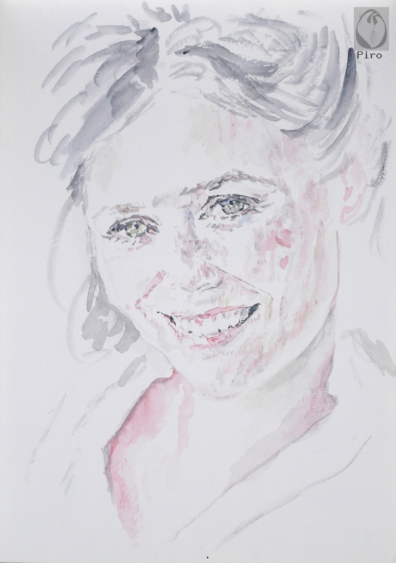 oil on paper - olio su carta di Piro